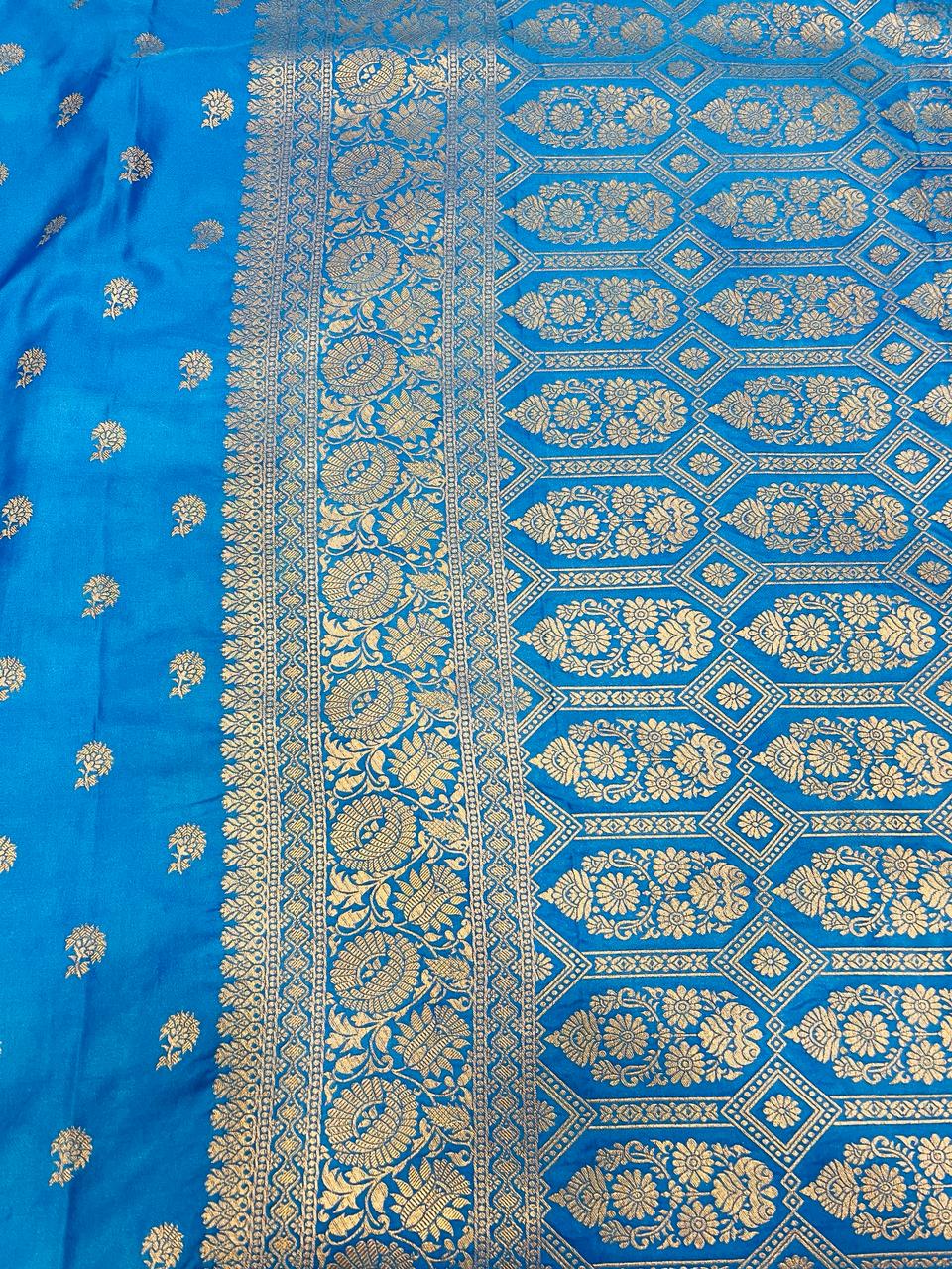 Ink Blue Banarasi Saree | Swathi Nanda Sarees