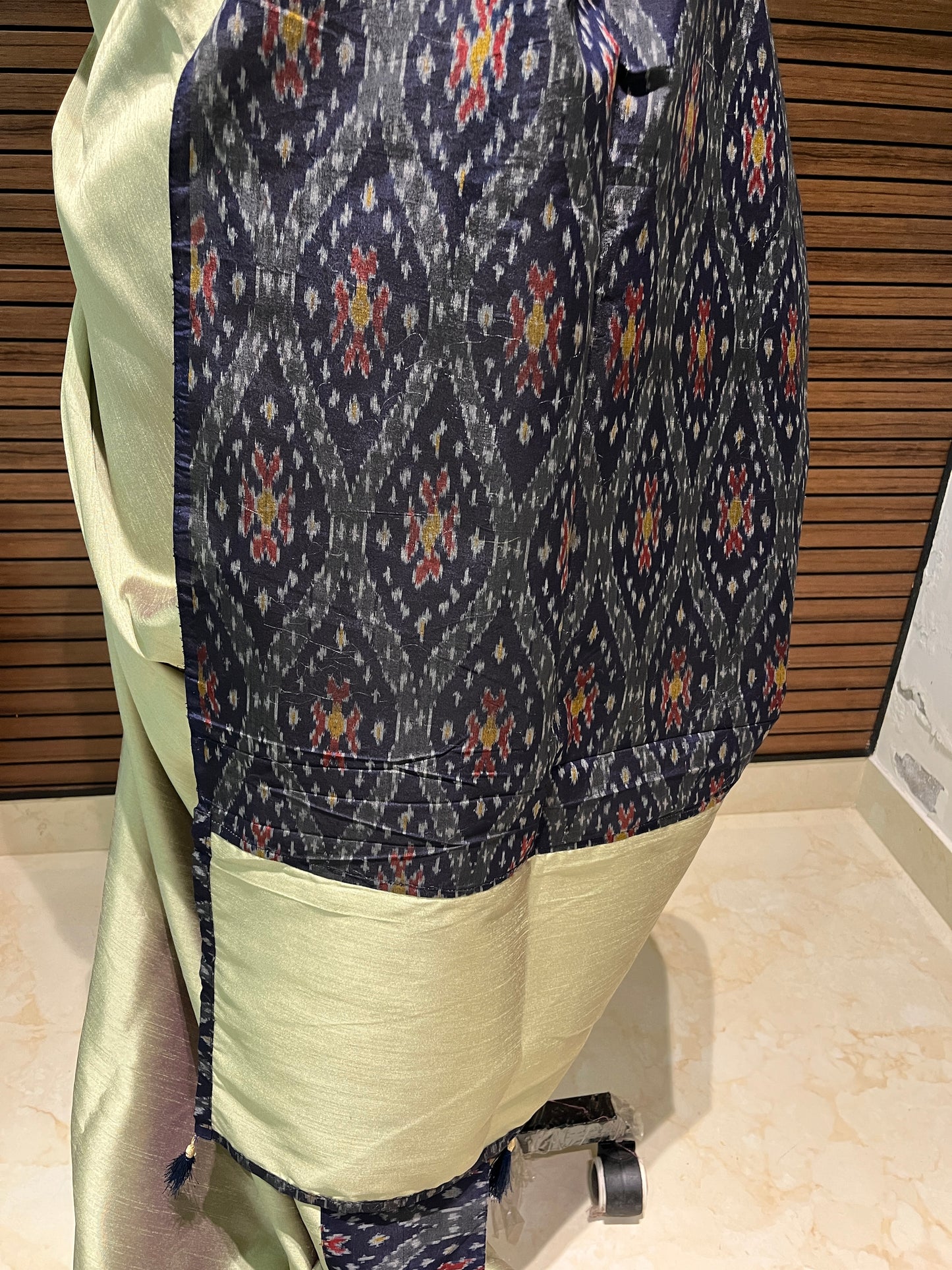 Green pochampally Ikkat Designer Saree | Swathi Nanda Sarees