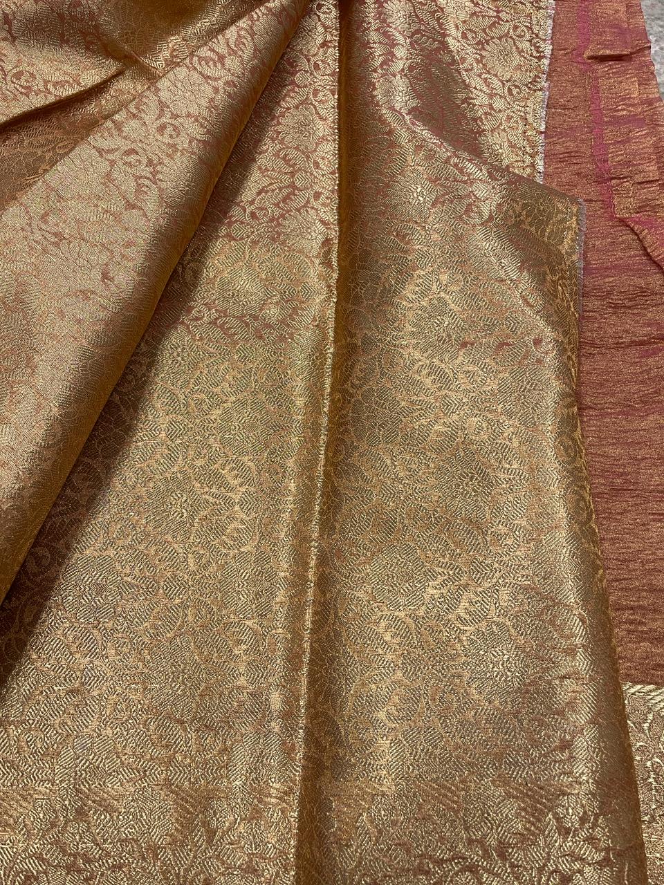 Pink Tissue Banarasi Saree | Swathi Nanda Sarees