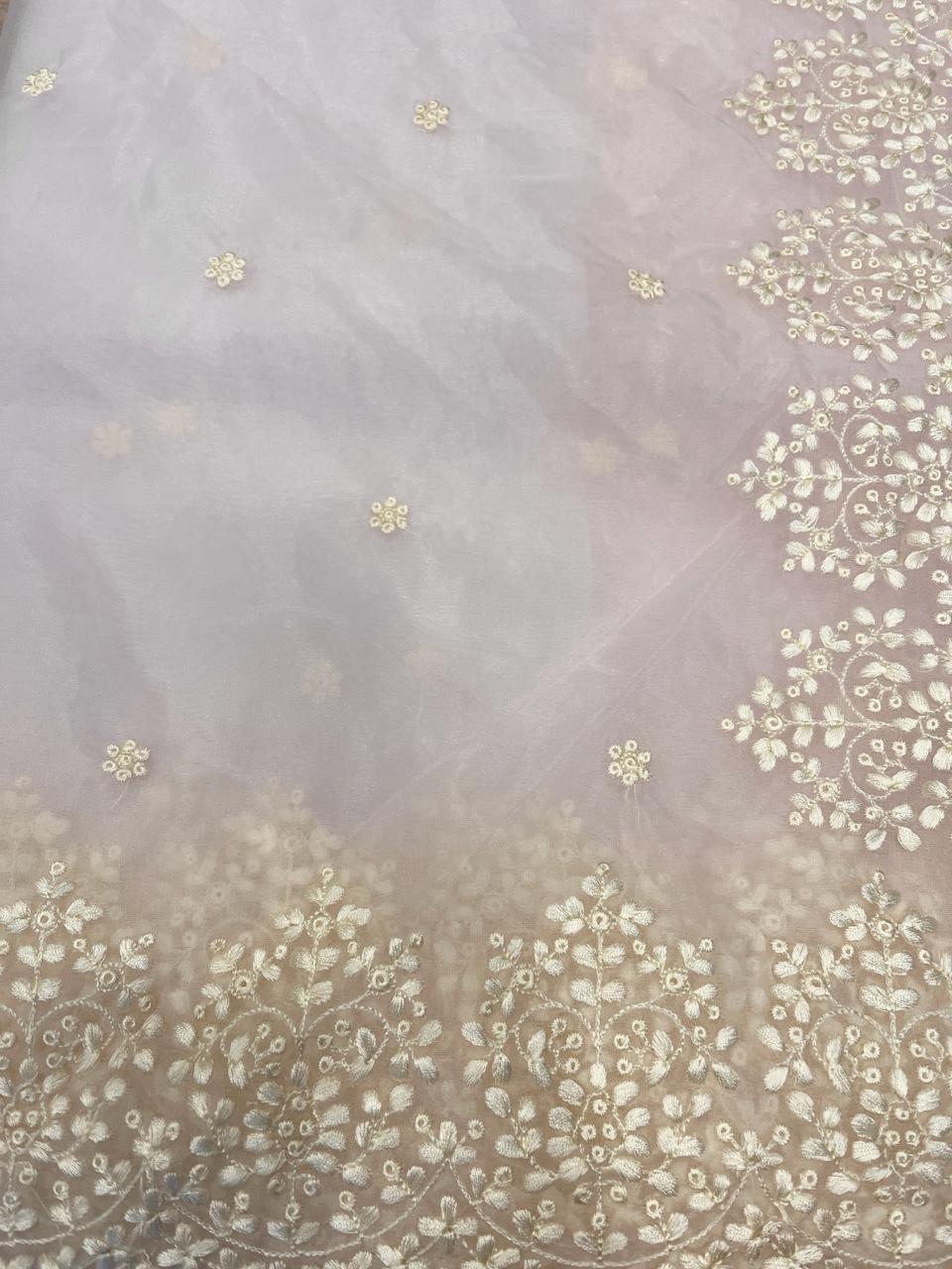 light pink Organza Saree