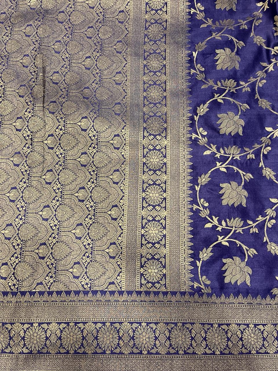 Royal Blue Banarasi Saree | Swathi Nanda Sarees