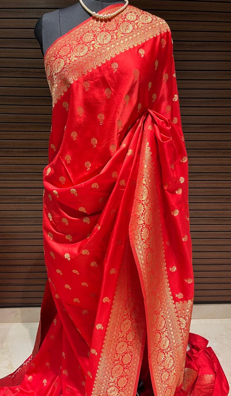 Red Banarasi Saree | Swathi Nanda Sarees