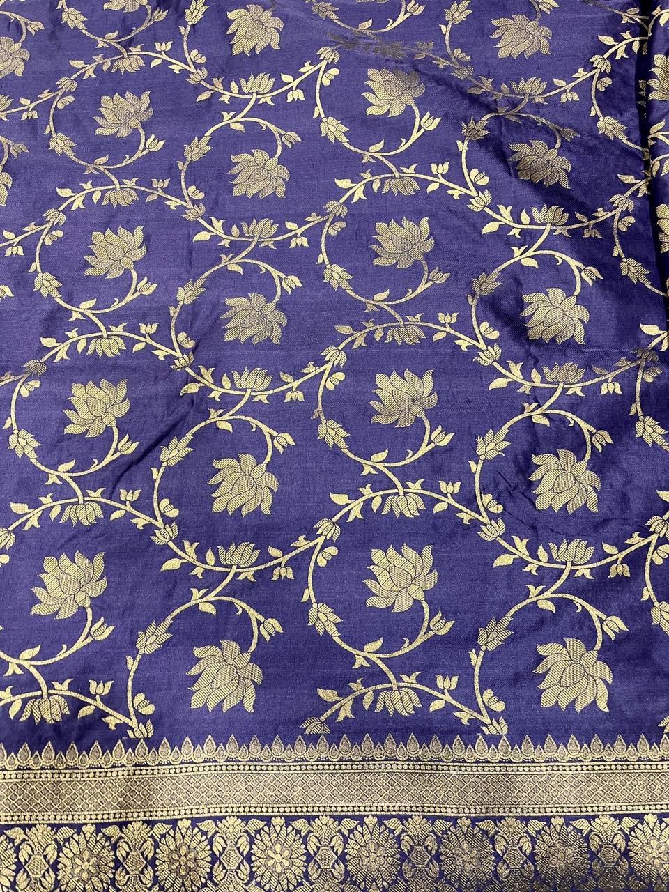 Royal Blue Banarasi Saree | Swathi Nanda Sarees