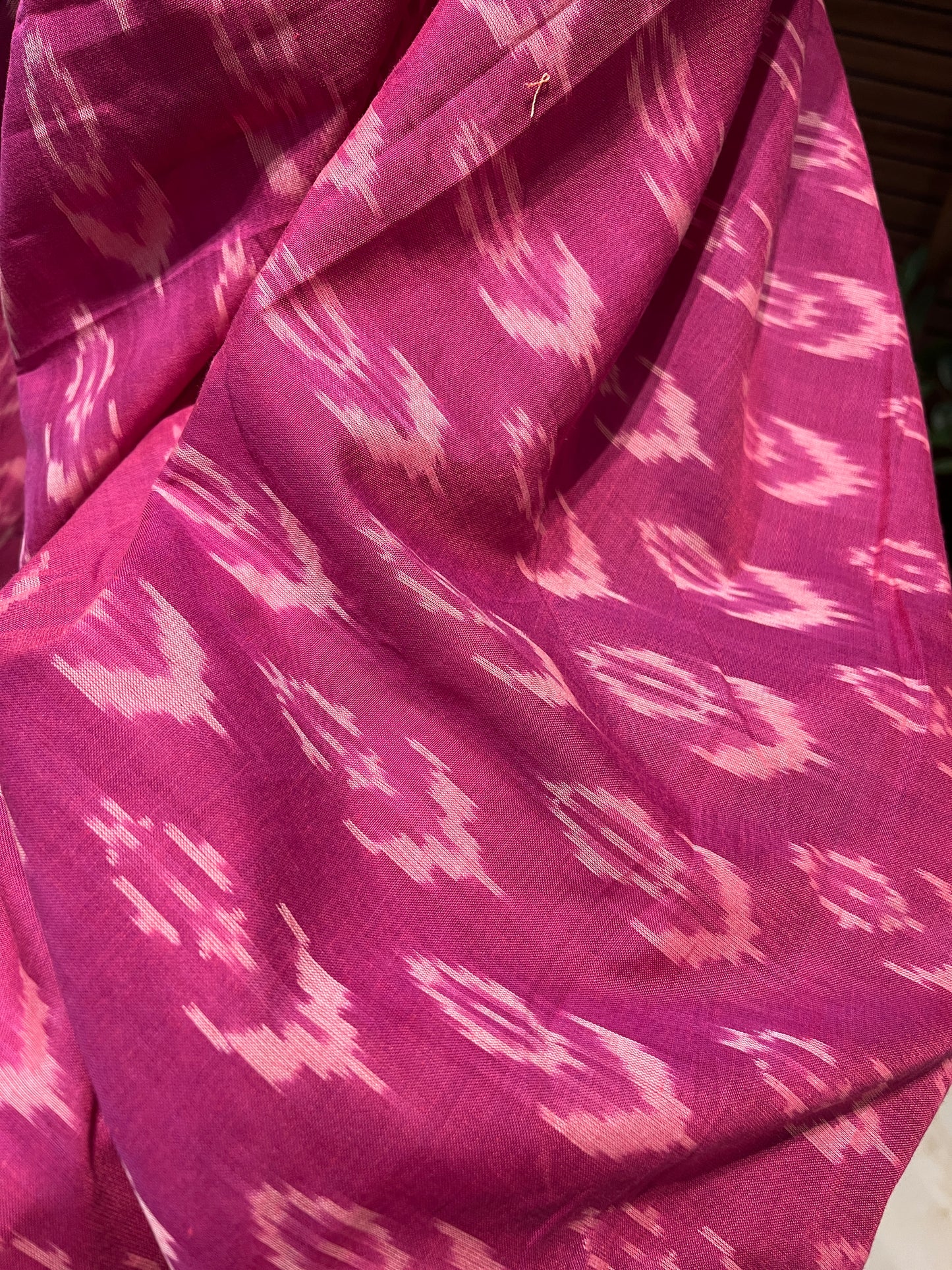 Pink Ikkat Designer Cotton Saree | Swathi Nanda Sarees