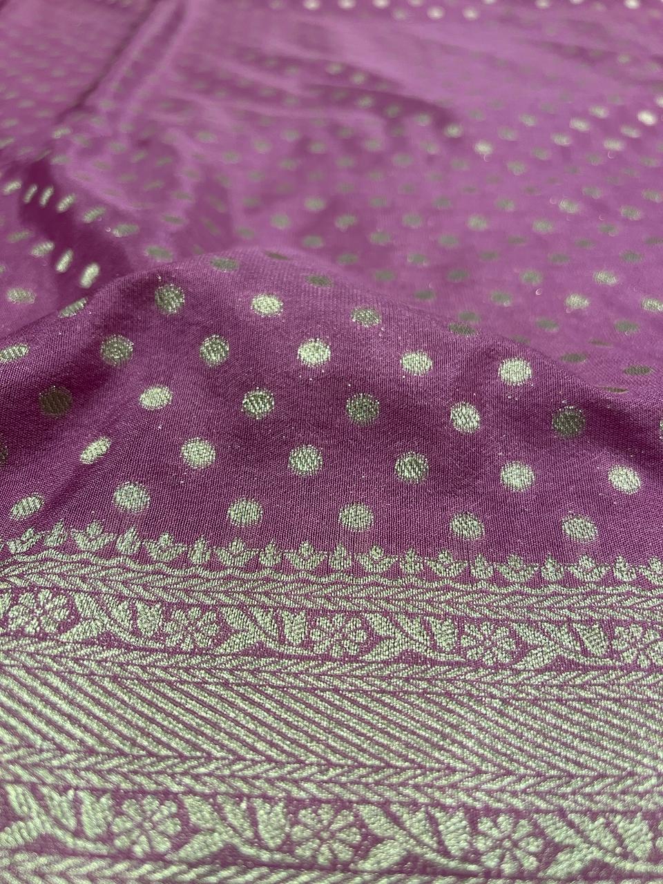 Baby Pink Banarasi Saree | Swathi Nanda Sarees