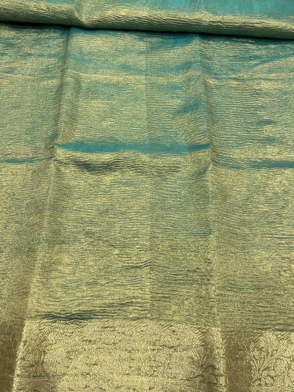 Blue Tissue Banarasi Saree | Swathi Nanda Sarees