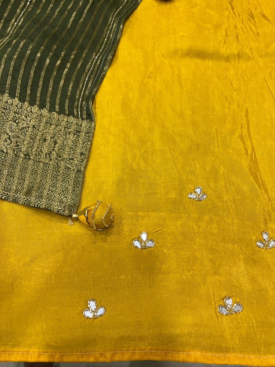 Sara Green Embroided Saree | Swathi Nanda Sarees