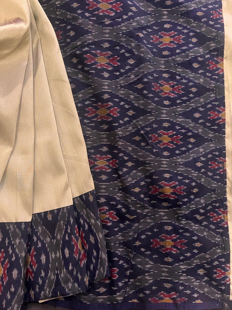 Blue pochampally Ikkat Designer Saree | Swathi Nanda Sarees