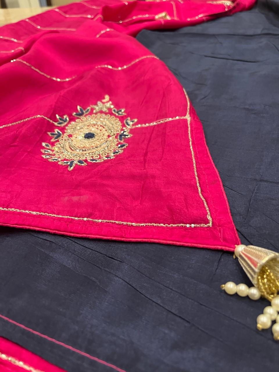 Sara Pink Embroided Saree | Swathi Nanda Sarees