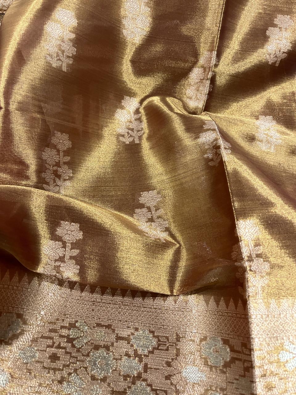 Gold Tissue Banarasi Saree | Swathi Nanda Sarees