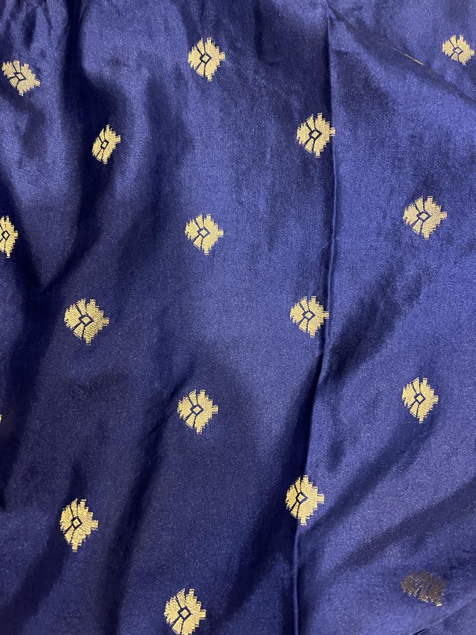 Royal Blue Banarasi Saree | Swathi Nanda Sarees