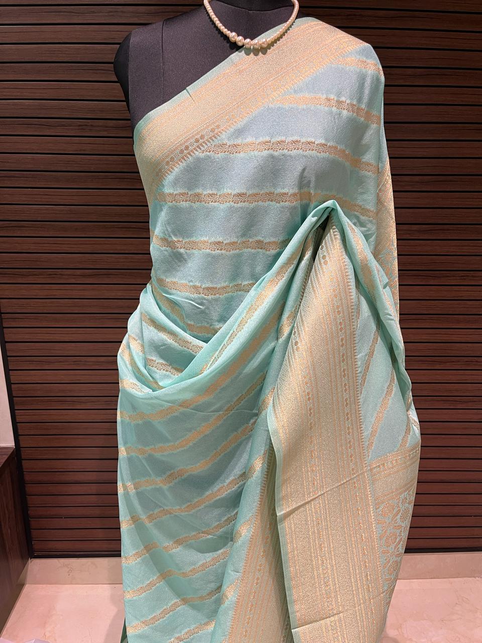 Shanthi - Blue Banarasi Saree | Swathi Nanda Sarees