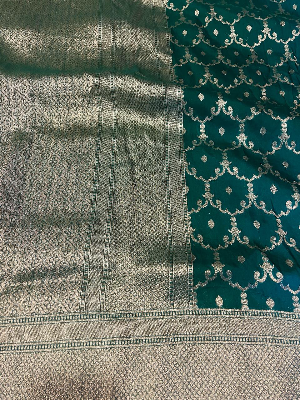 Green Banarasi Saree | Swathi Nanda Sarees