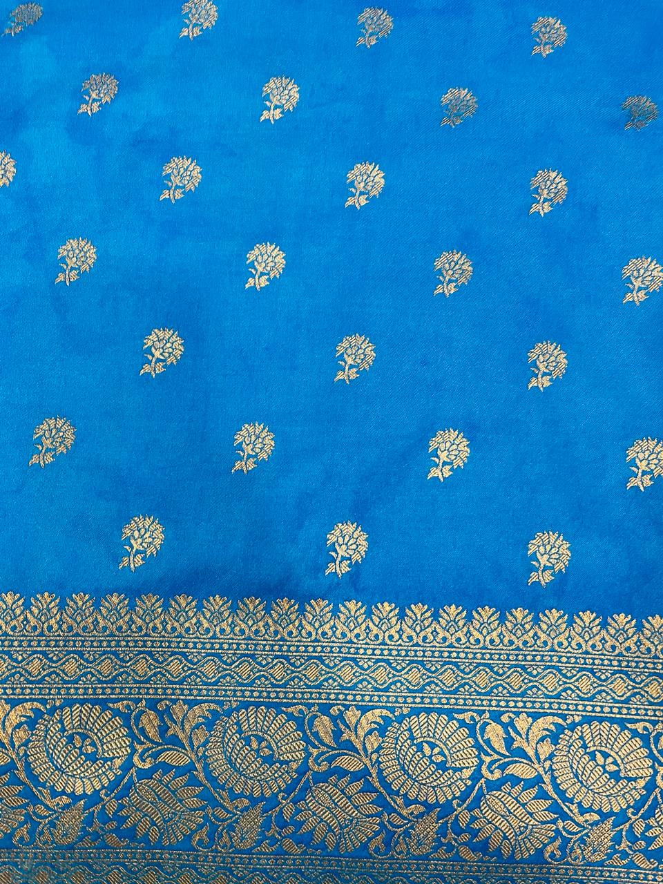 Ink Blue Banarasi Saree | Swathi Nanda Sarees