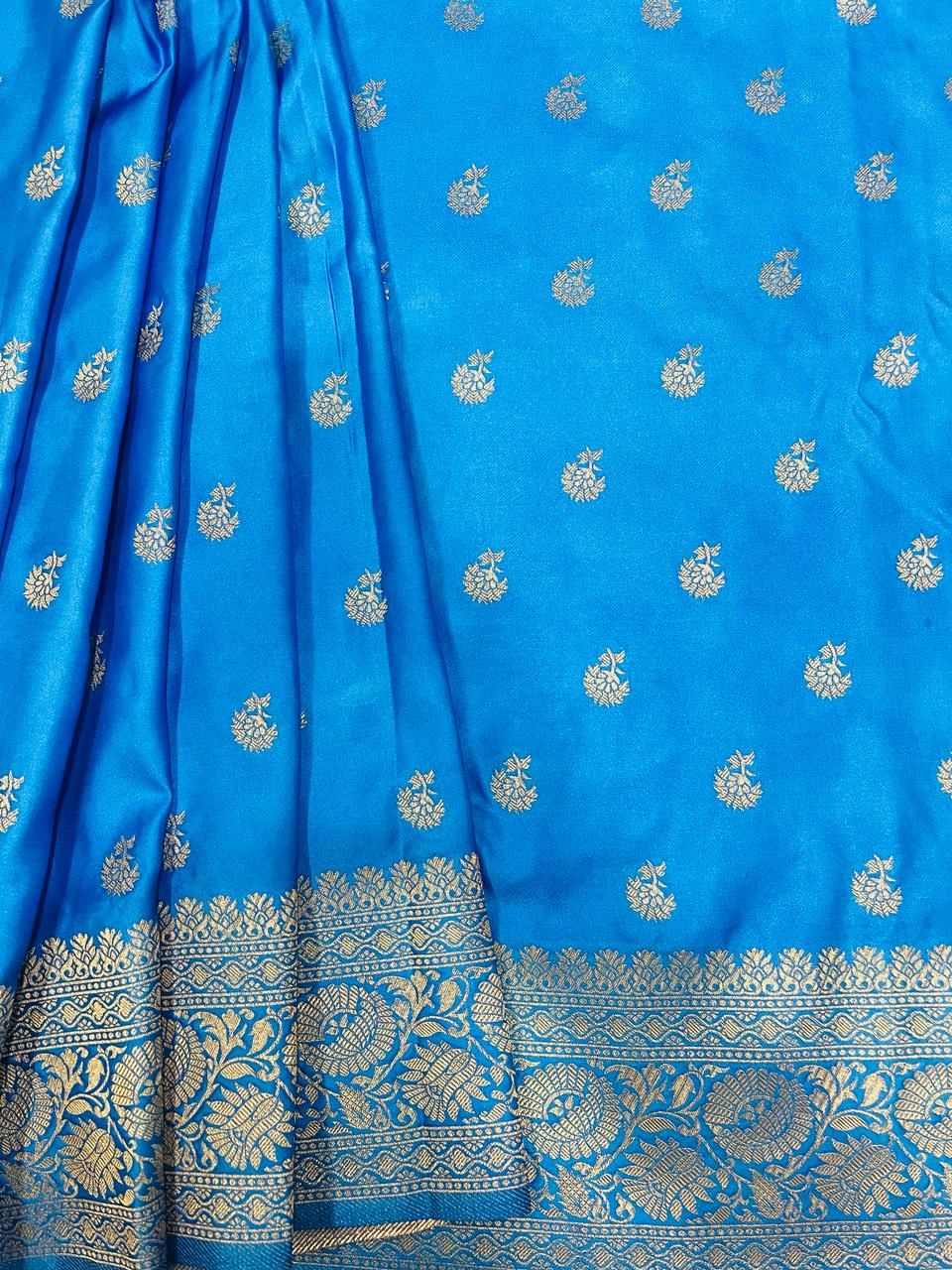 Ink Blue Banarasi Saree | Swathi Nanda Sarees