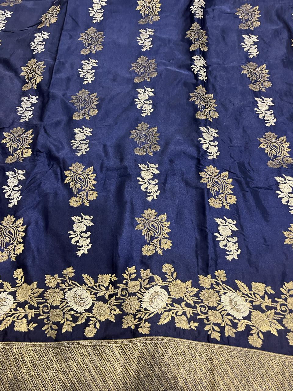 Royal Blue Banarasi Saree | Swathi Nanda Sarees