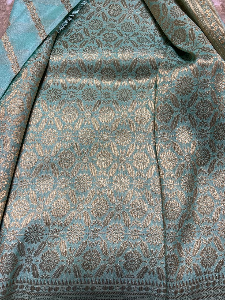 Blue Banarasi Saree | Swathi Nanda Sarees