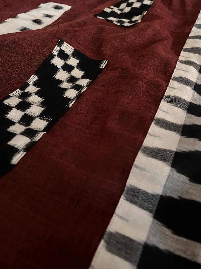 Brown Ikkat Designer Cotton Saree | Swathi Nanda Sarees