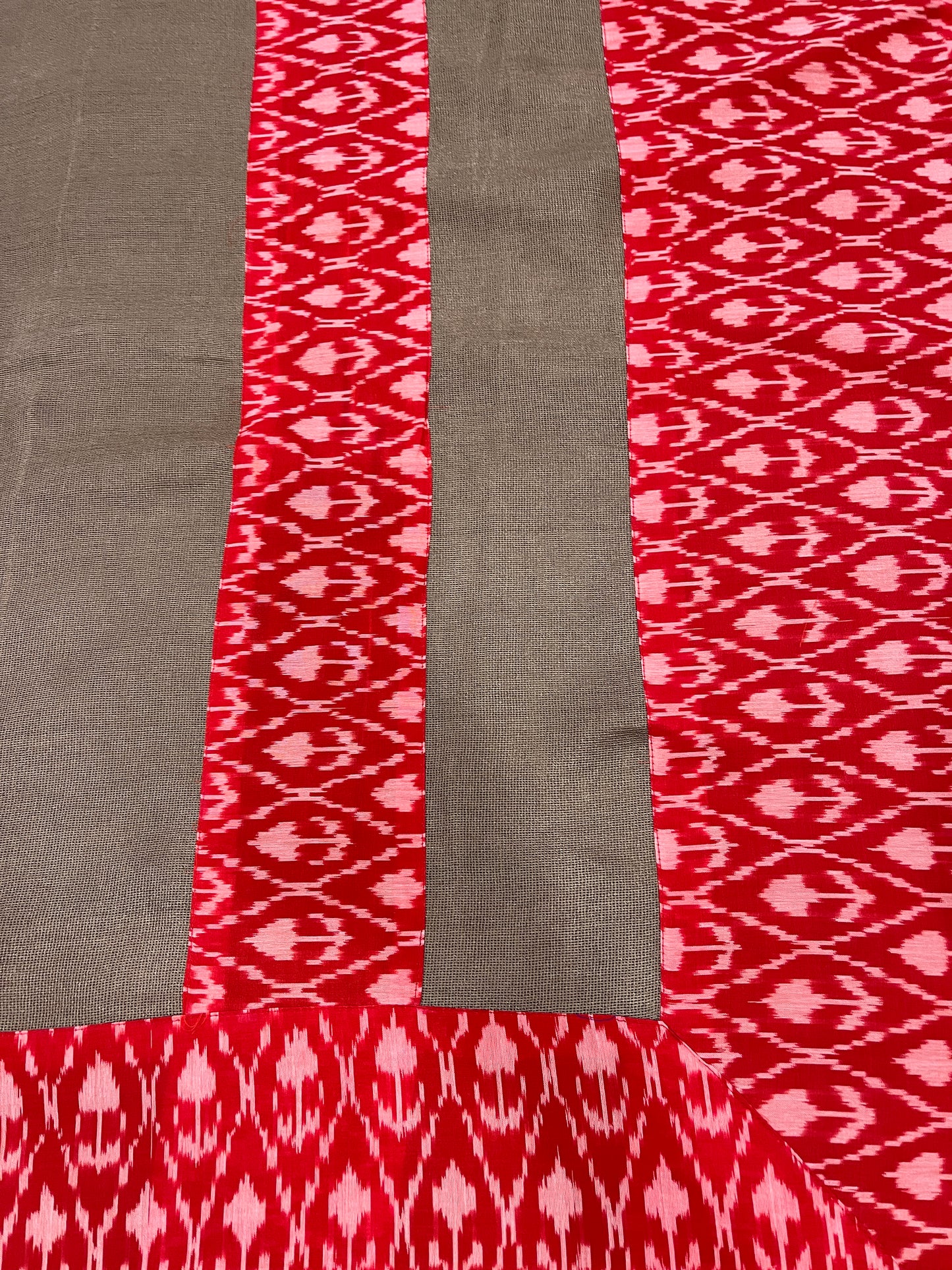 Brown Jute net Ikkat Designer Cotton Saree | Swathi Nanda Sarees