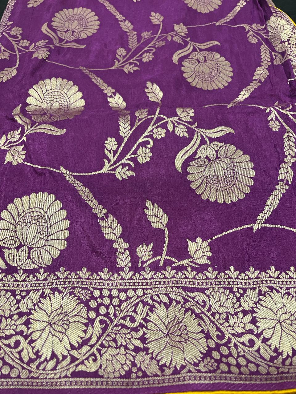 Purple Banarasi Saree | Swathi Nanda Sarees