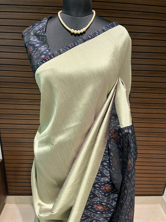 Green pochampally Ikkat Designer Saree | Swathi Nanda Sarees