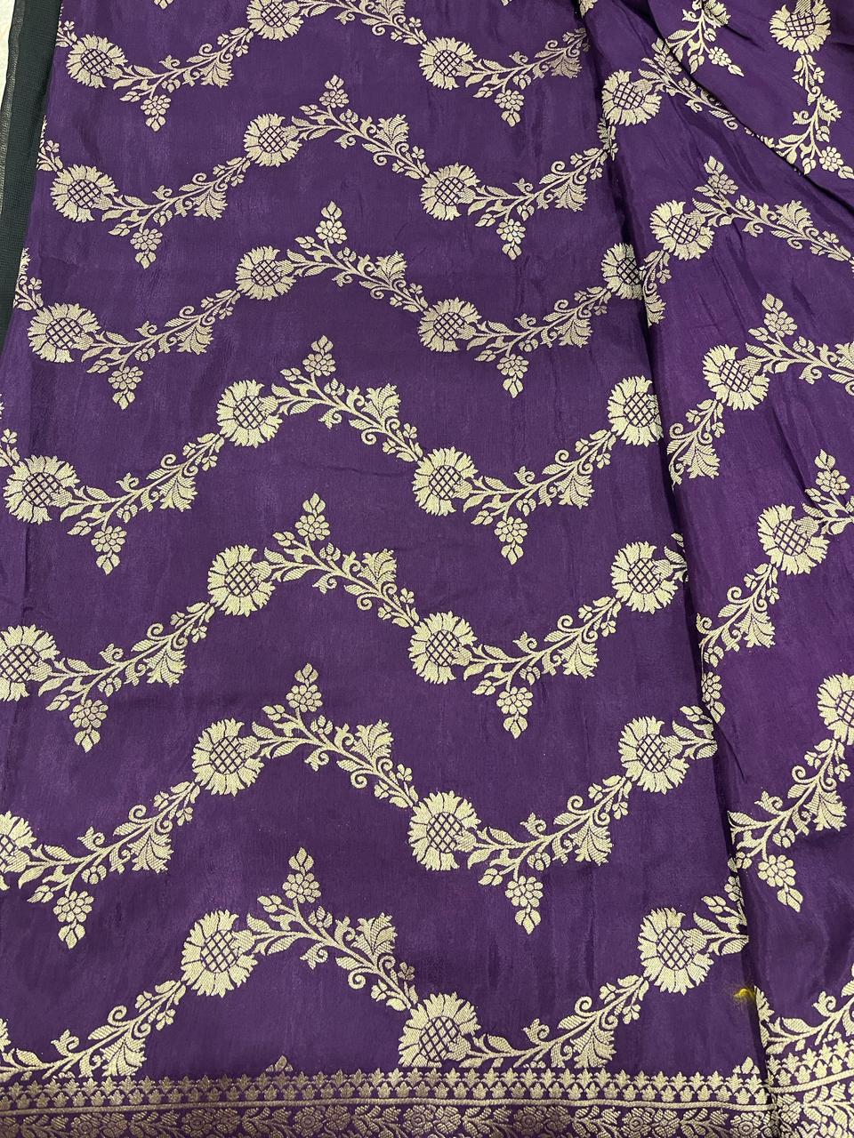 Purple Banarasi Saree | Swathi Nanda Sarees