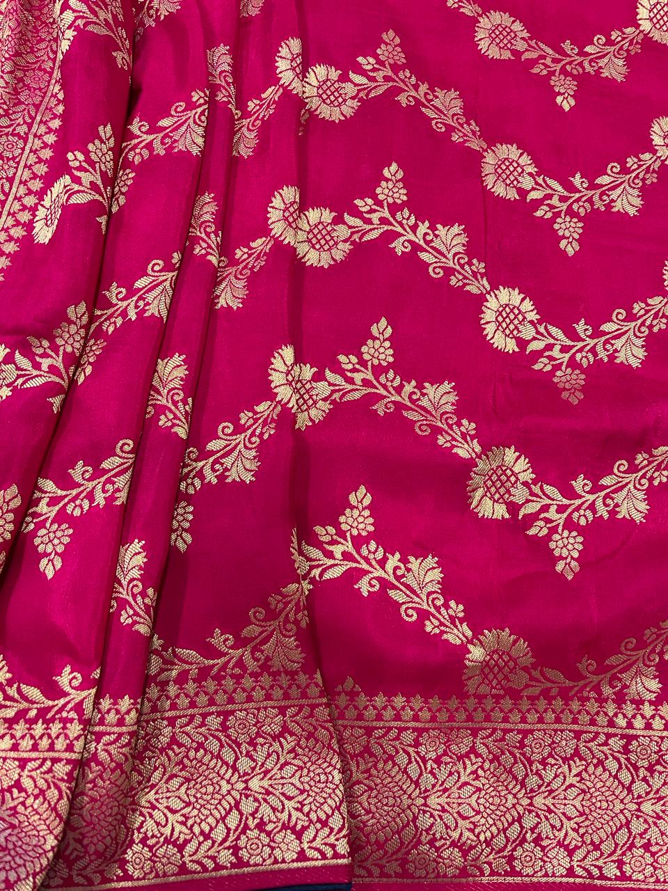 Pink Banarasi Saree | Swathi Nanda Sarees