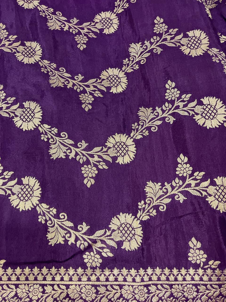 Purple Banarasi Saree | Swathi Nanda Sarees