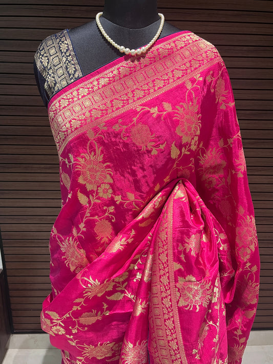 Pink Banarasi Saree | Swathi Nanda Sarees