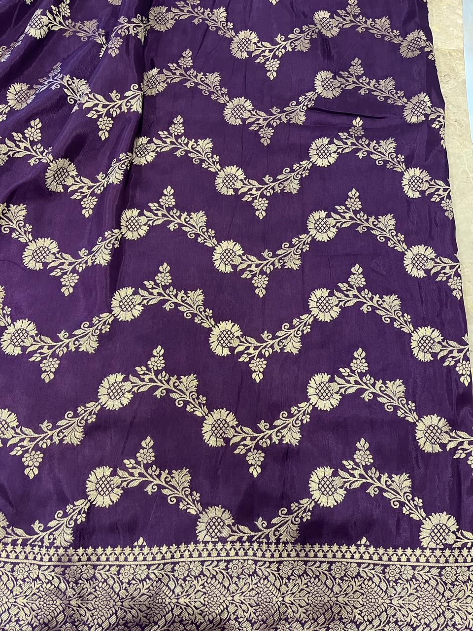 Purple Banarasi Saree | Swathi Nanda Sarees