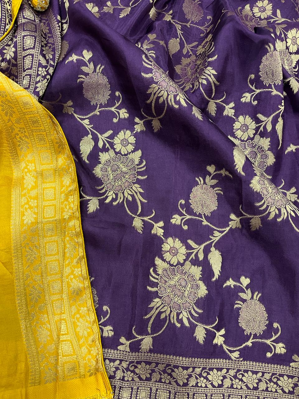 Purple Banarasi Saree | Swathi Nanda Sarees