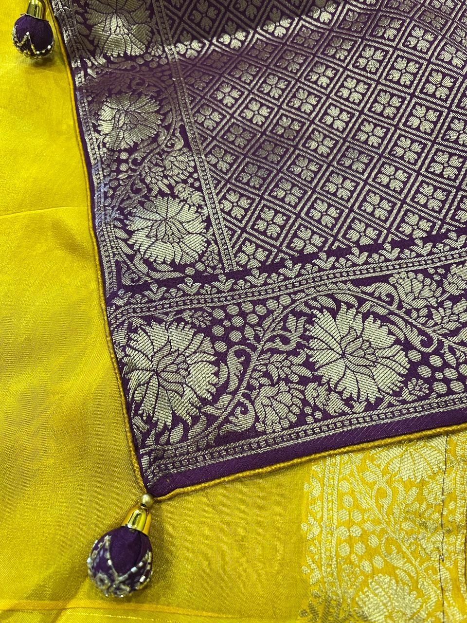 Purple Banarasi Saree | Swathi Nanda Sarees