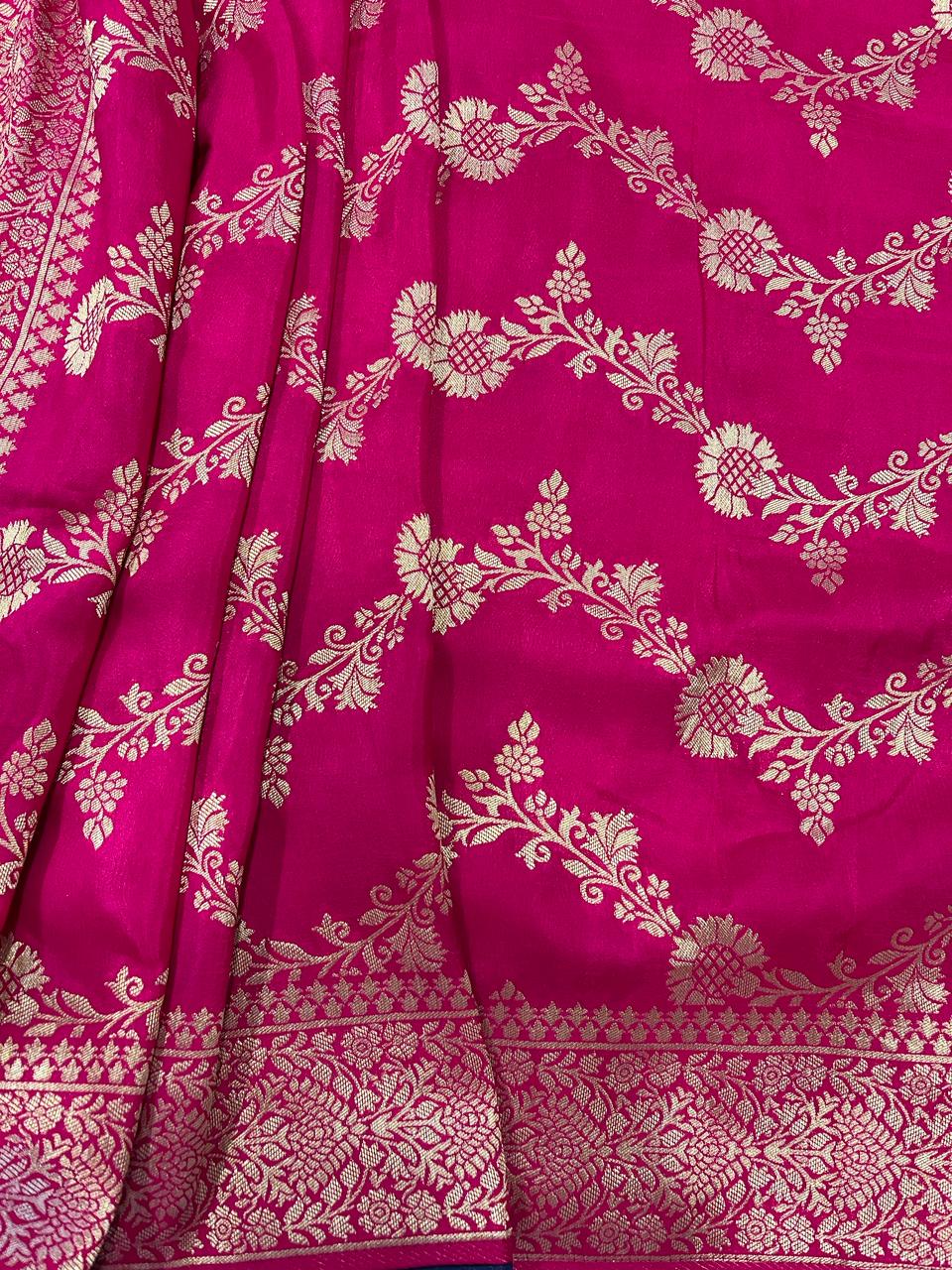 Pink Banarasi Saree | Swathi Nanda Sarees