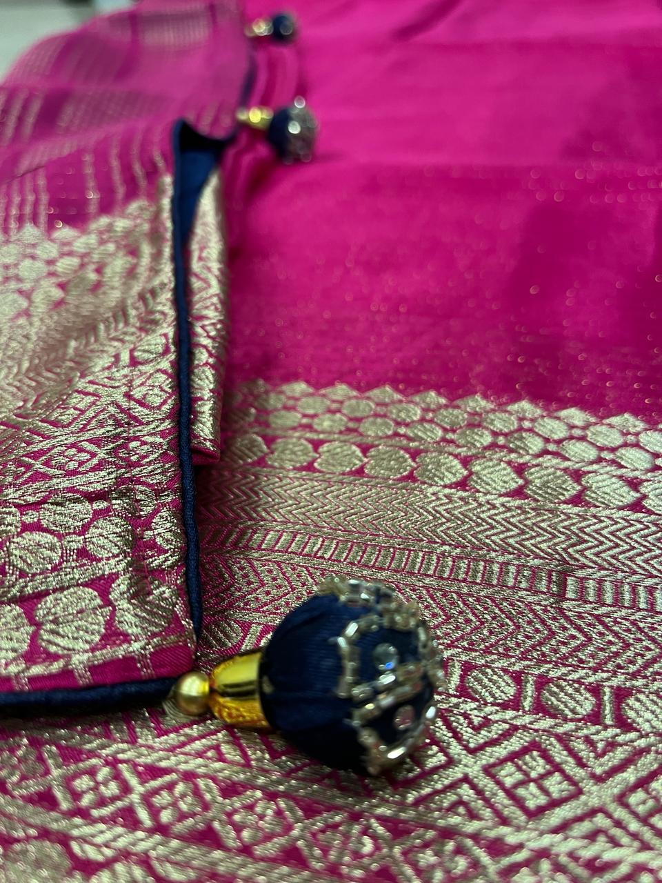 Pink Banarasi Saree | Swathi Nanda Sarees