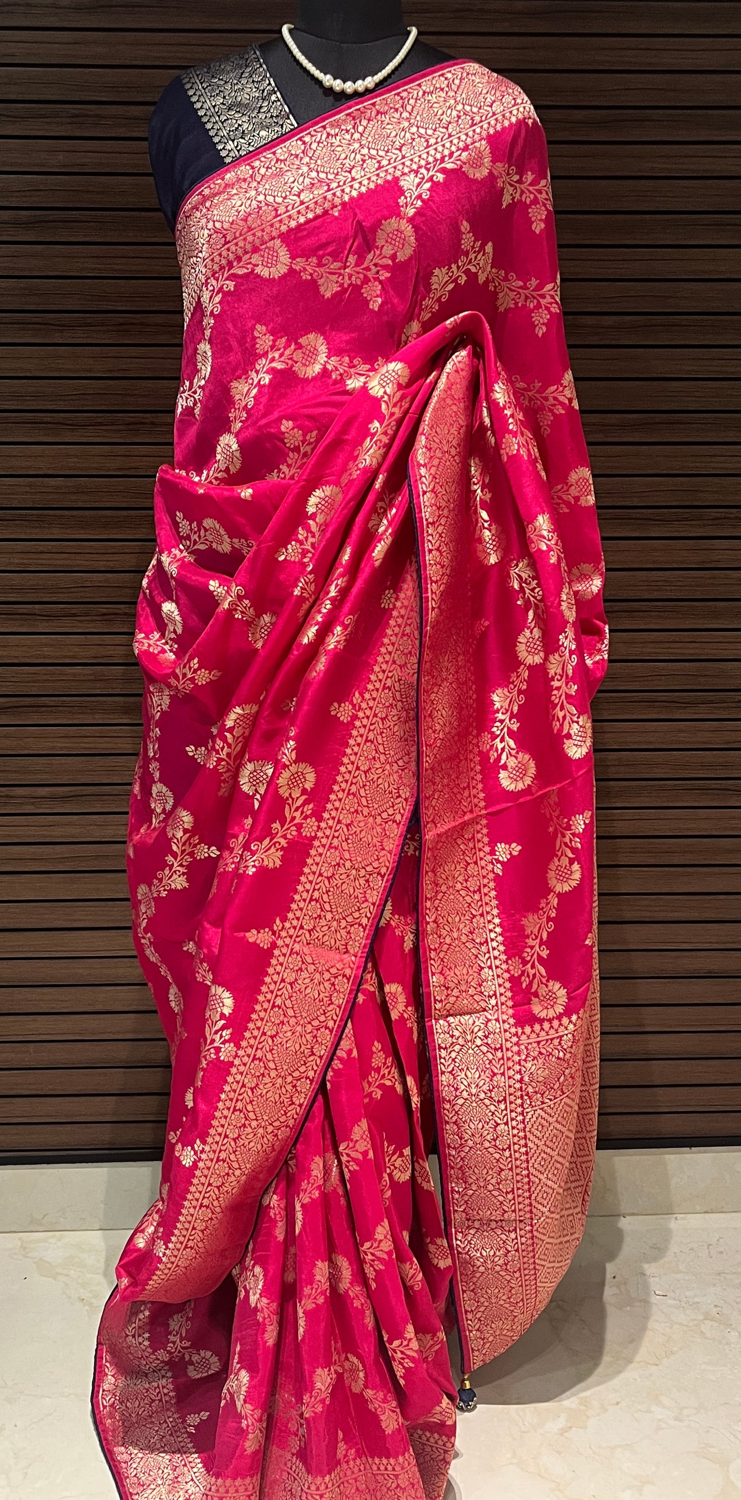 Pink Banarasi Saree | Swathi Nanda Sarees