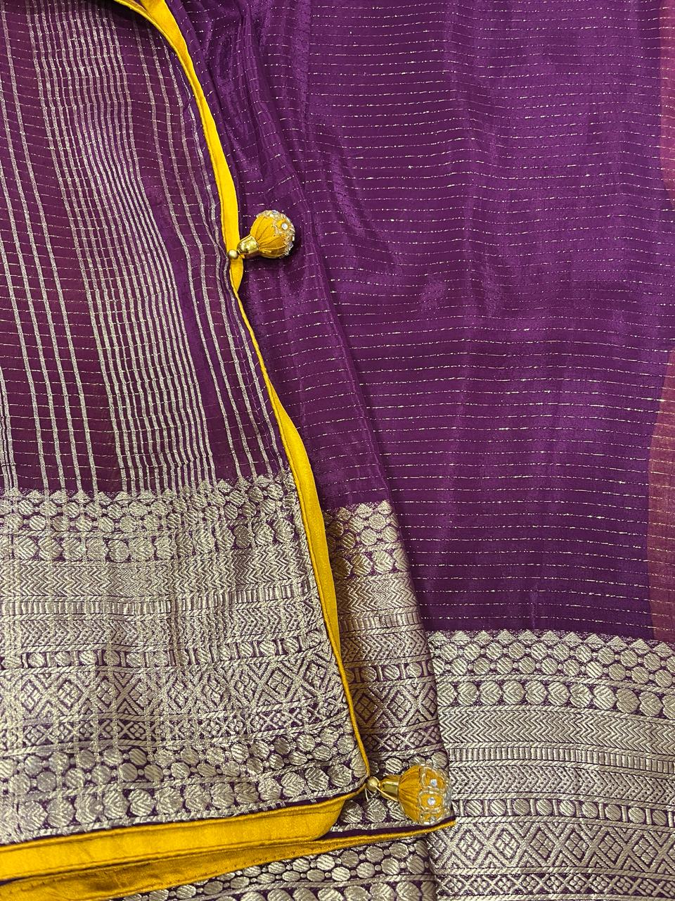 Purple Banarasi Saree | Swathi Nanda Sarees