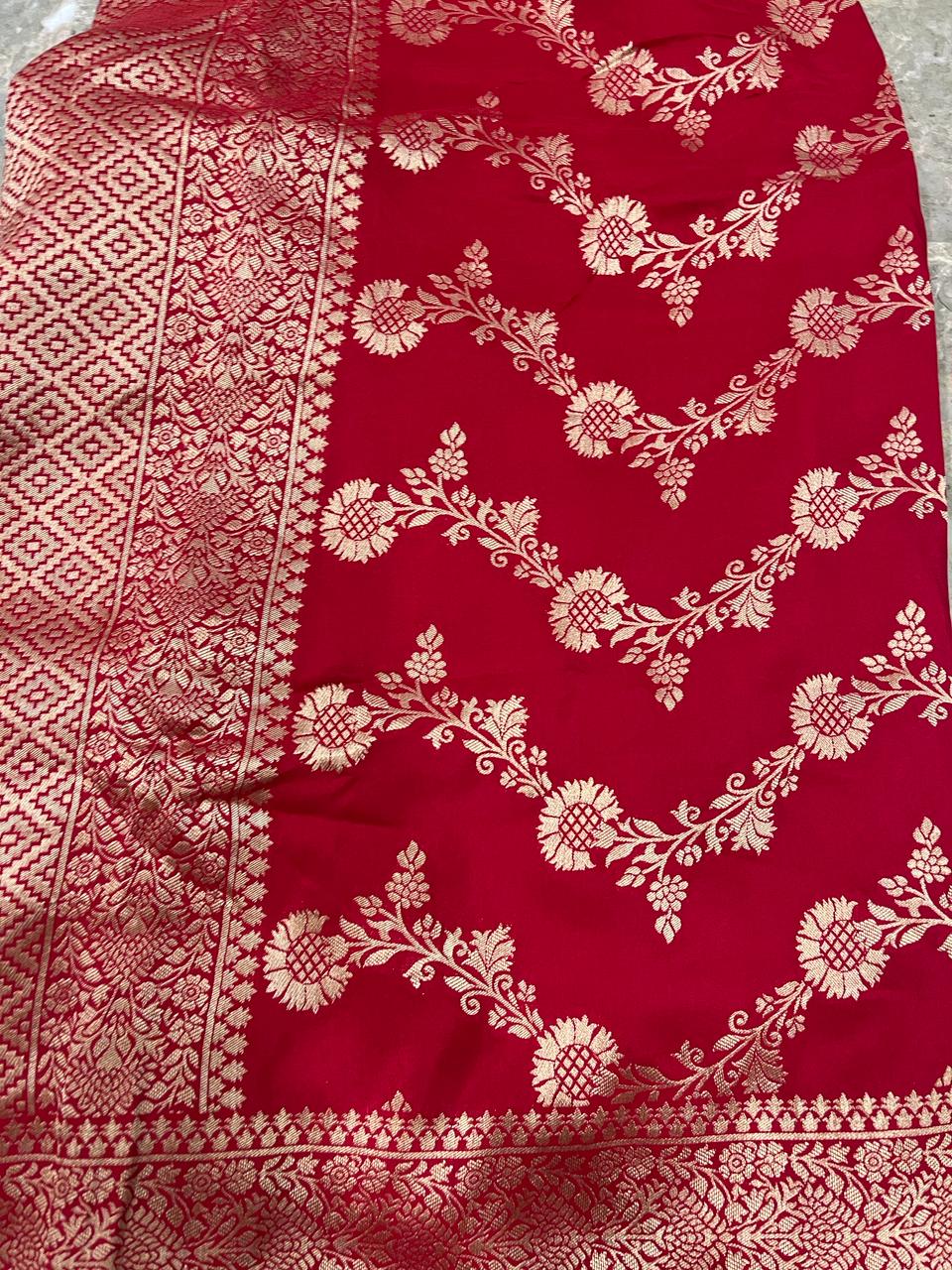 Red Banarasi Saree | Swathi Nanda Sarees