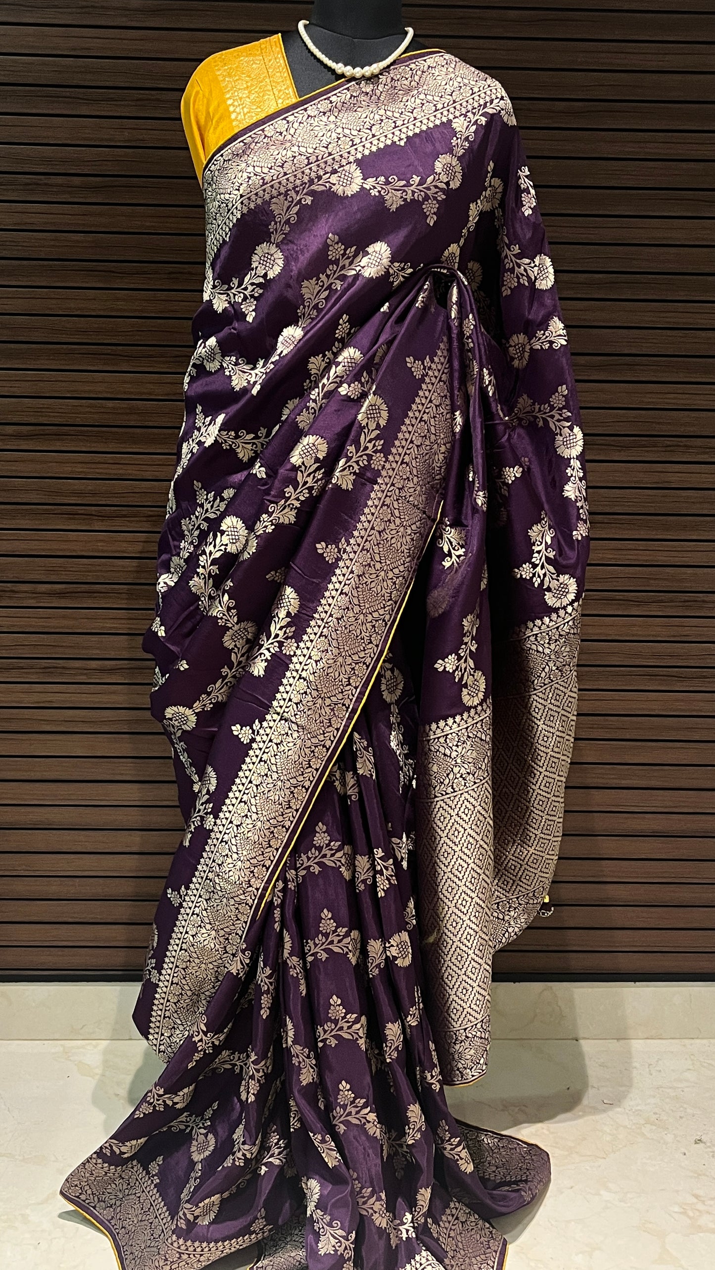 Purple Banarasi Saree | Swathi Nanda Sarees