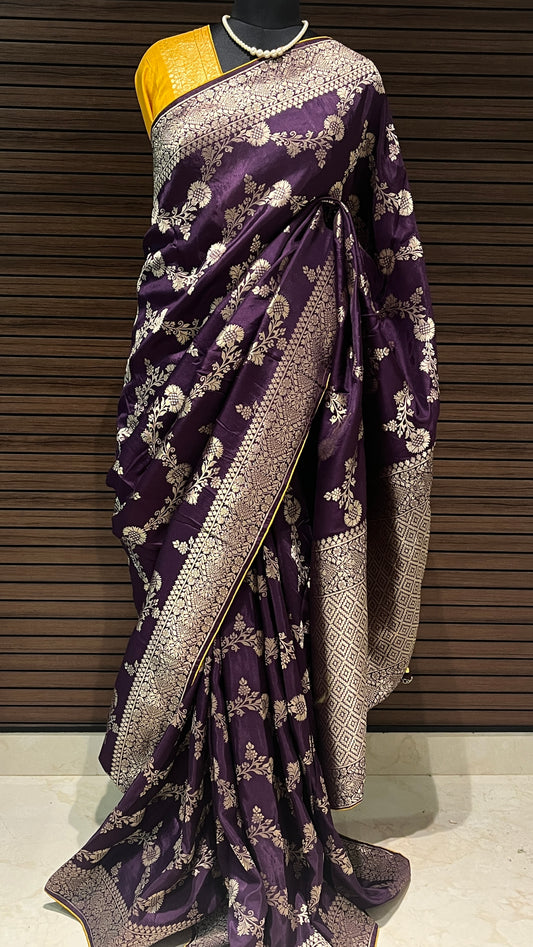 Purple Banarasi Saree | Swathi Nanda Sarees