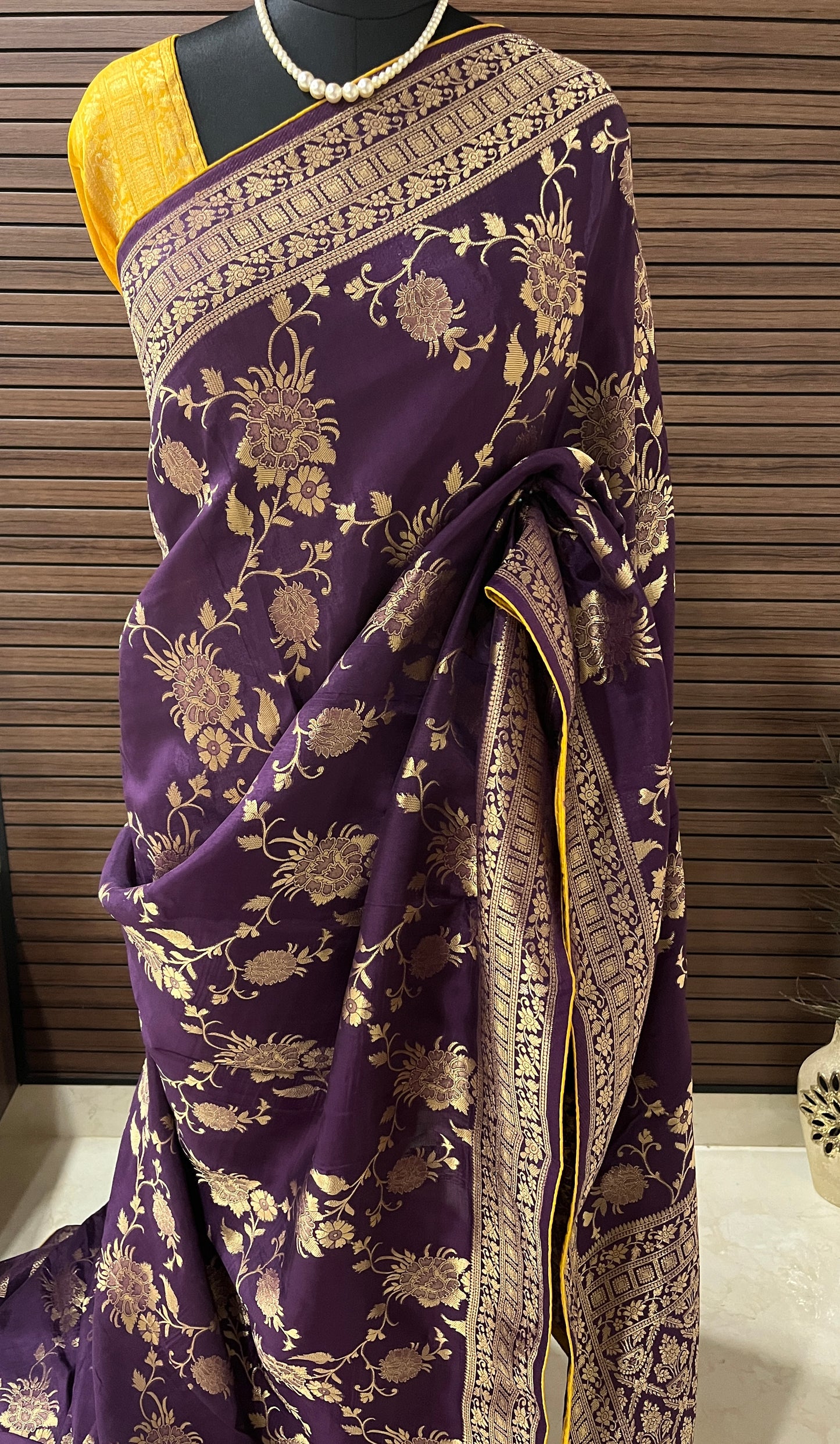 Purple Banarasi Saree | Swathi Nanda Sarees