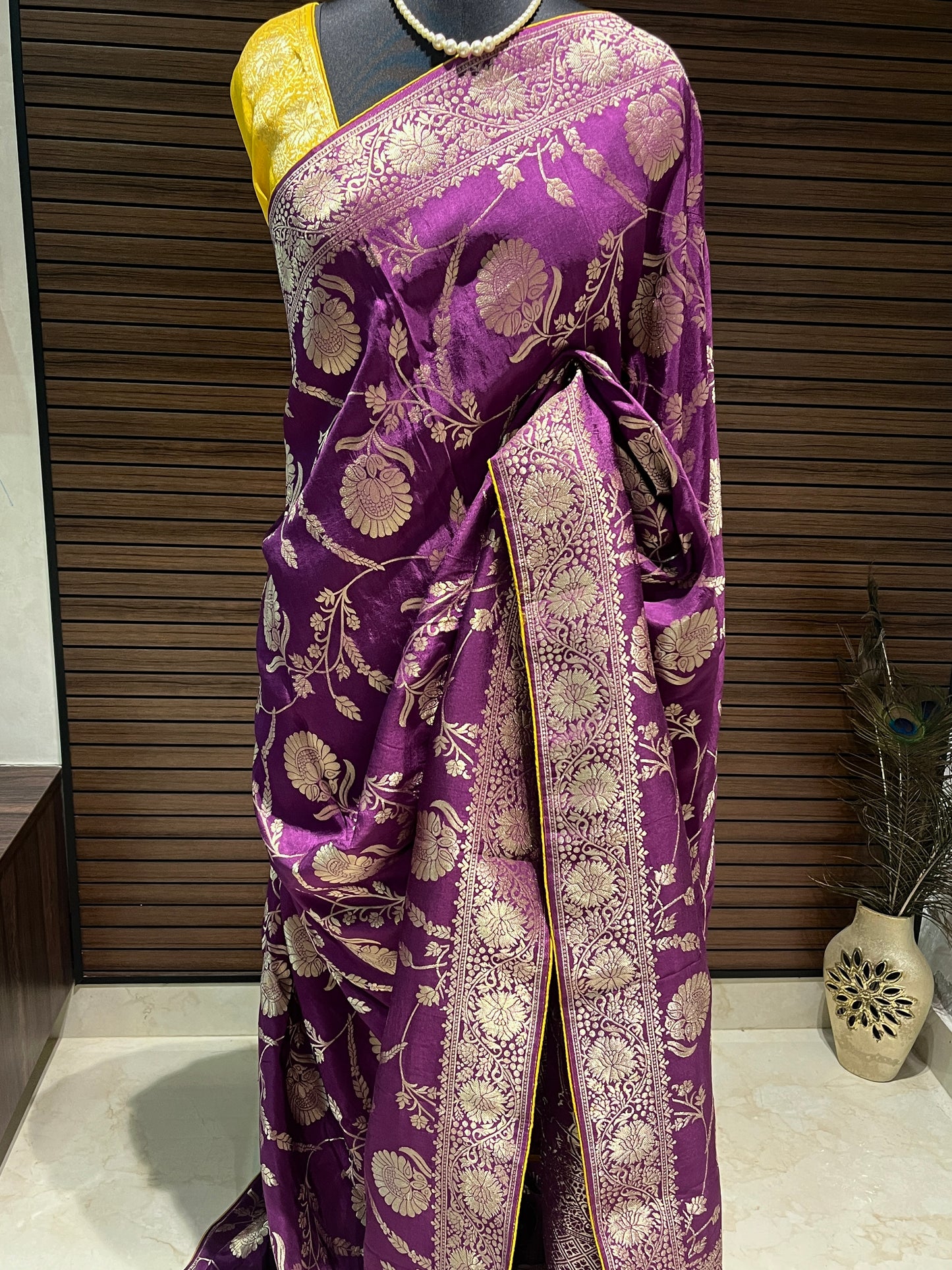 Purple Banarasi Saree | Swathi Nanda Sarees