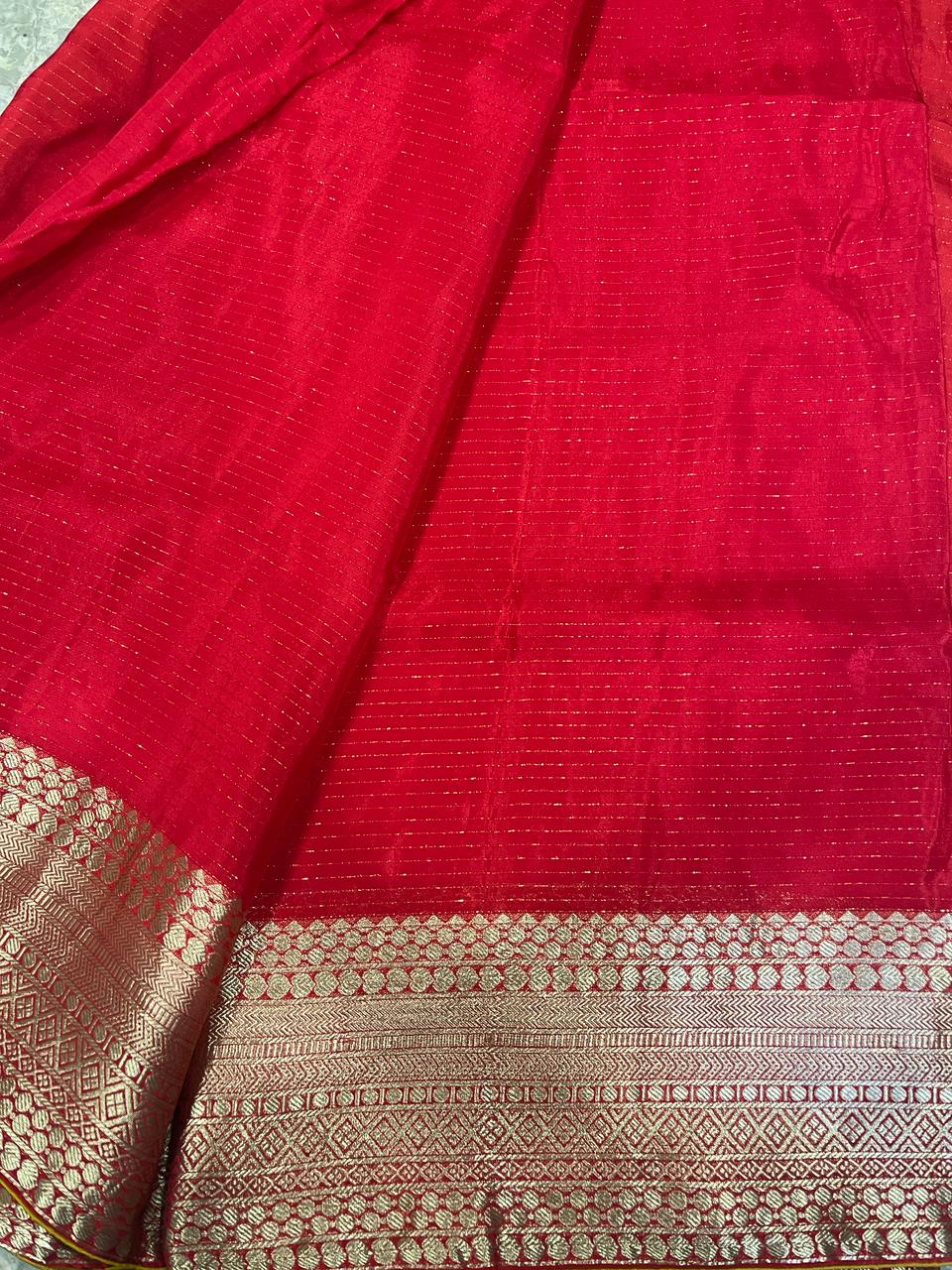 Red Banarasi Saree | Swathi Nanda Sarees