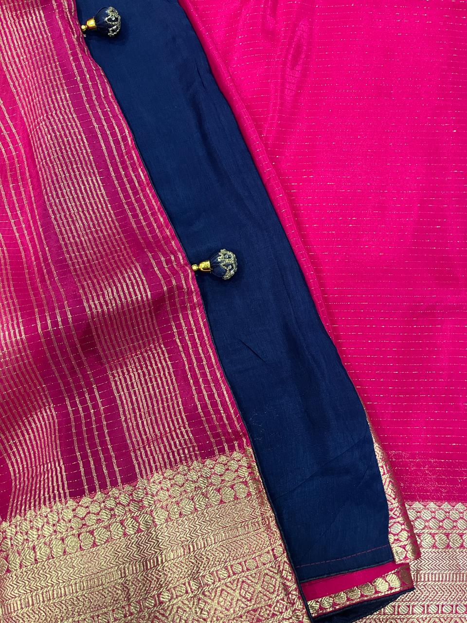 Pink Banarasi Saree | Swathi Nanda Sarees