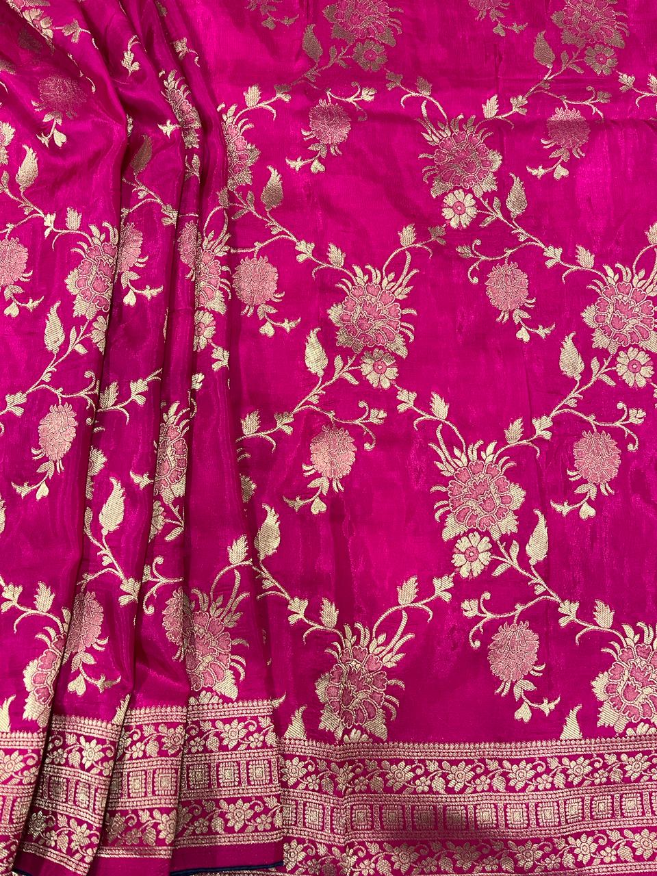 Pink Banarasi Saree | Swathi Nanda Sarees