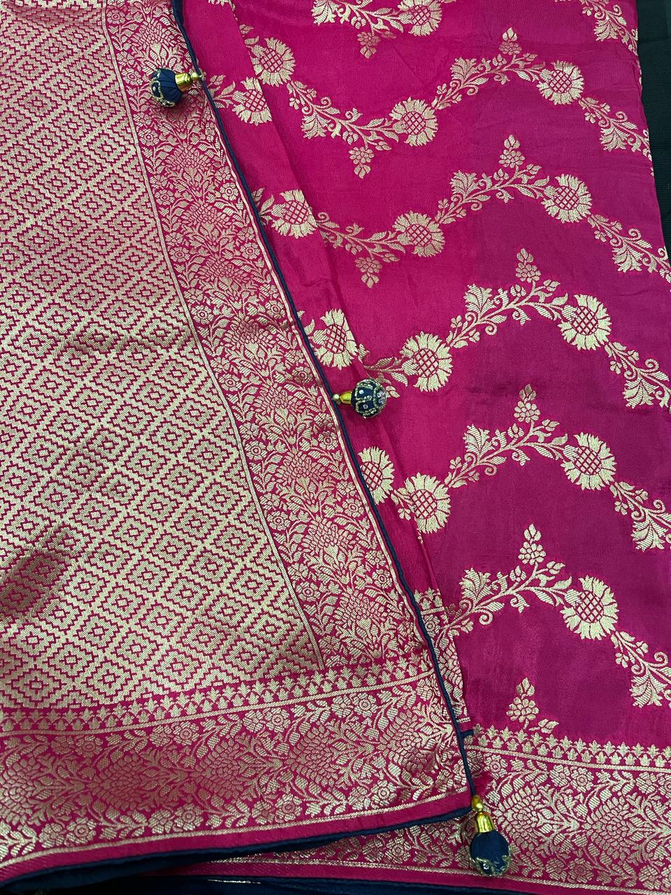 Pink Banarasi Saree | Swathi Nanda Sarees