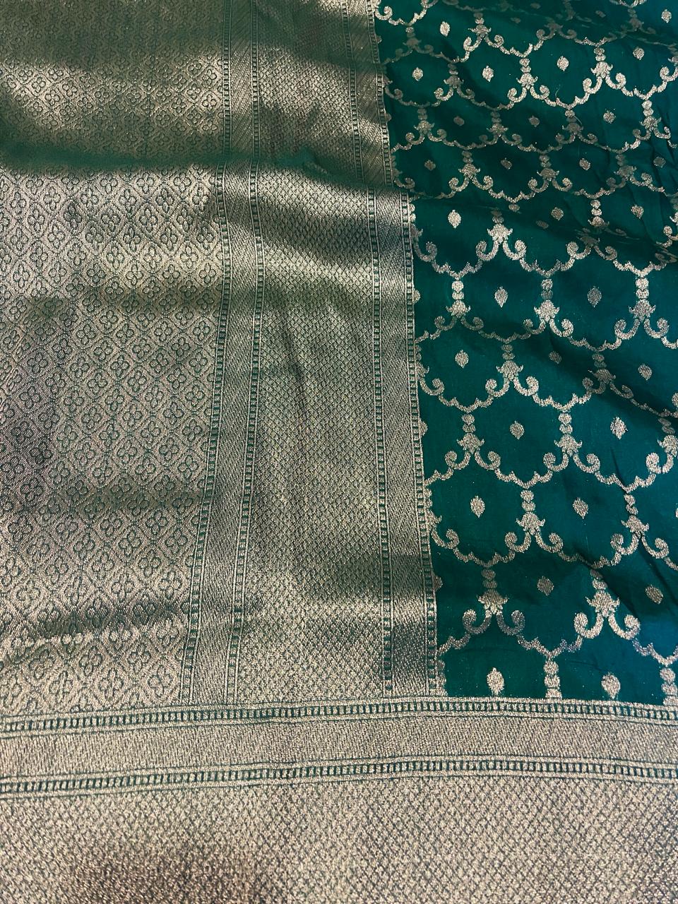 Green Banarasi Saree | Swathi Nanda Sarees