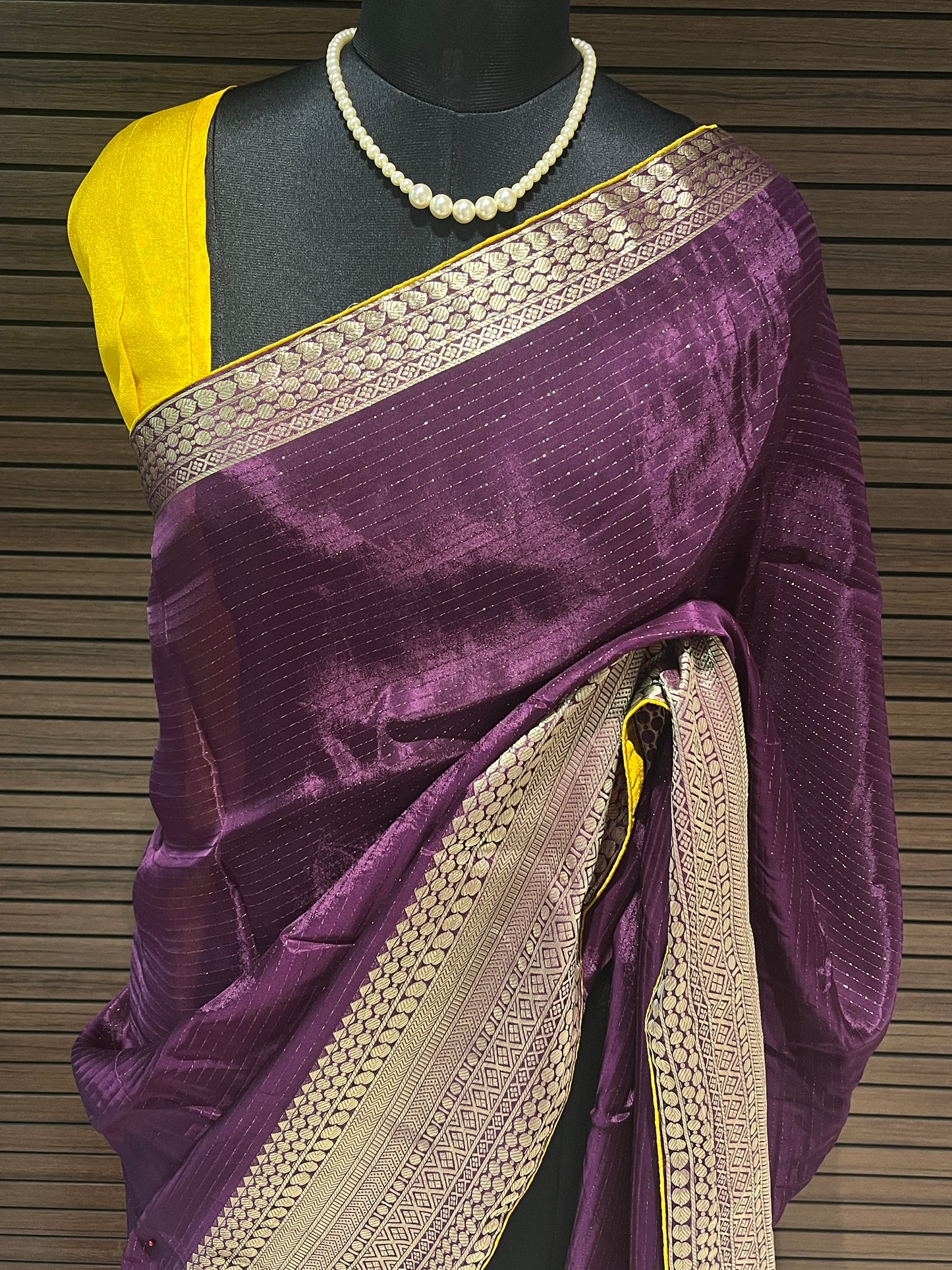 Purple Banarasi Saree | Swathi Nanda Sarees