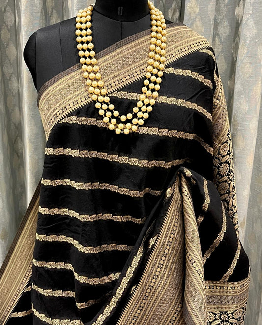 Black Banarasi Saree | Swathi Nanda Sarees