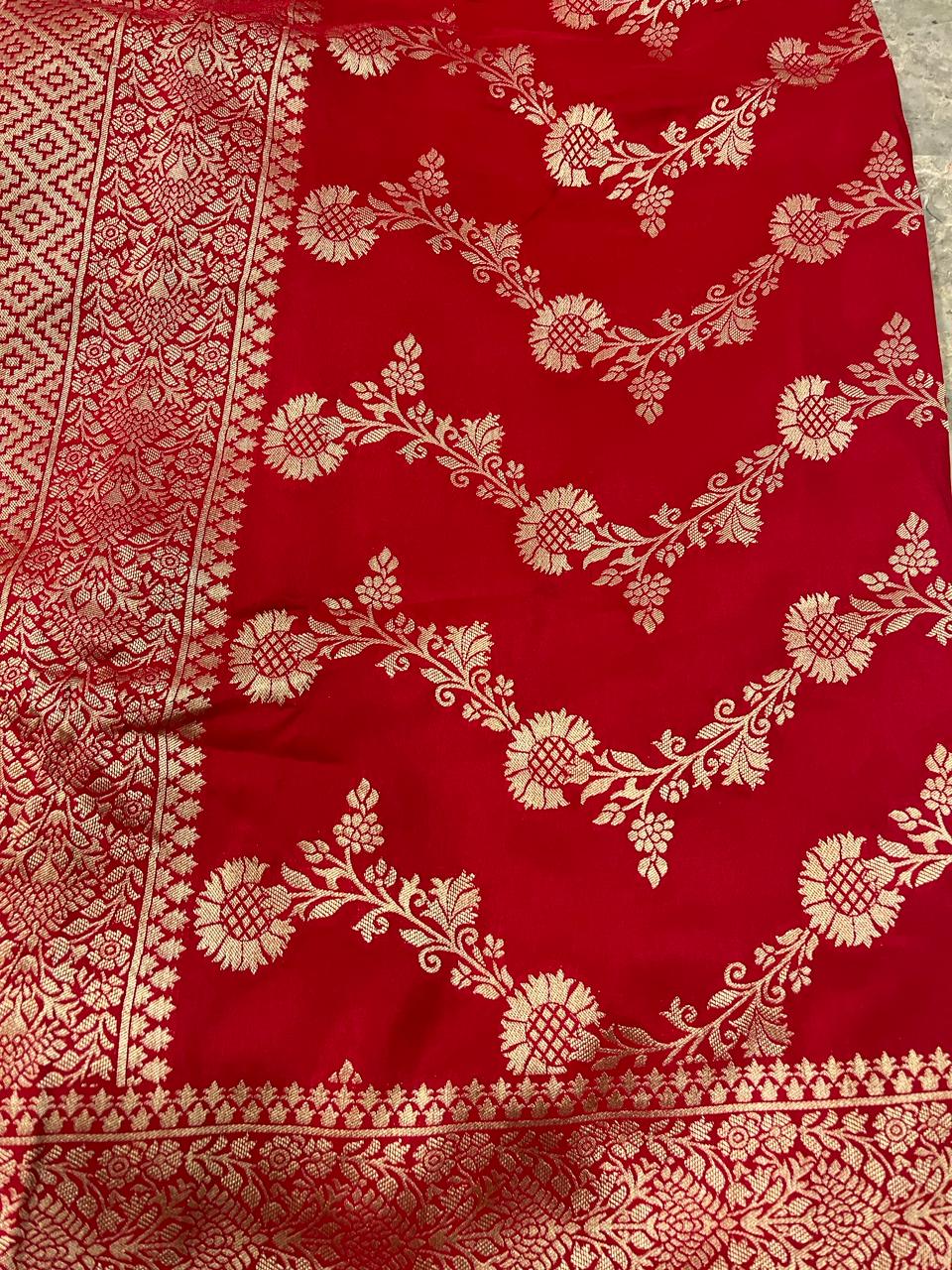 Red Banarasi Saree | Swathi Nanda Sarees