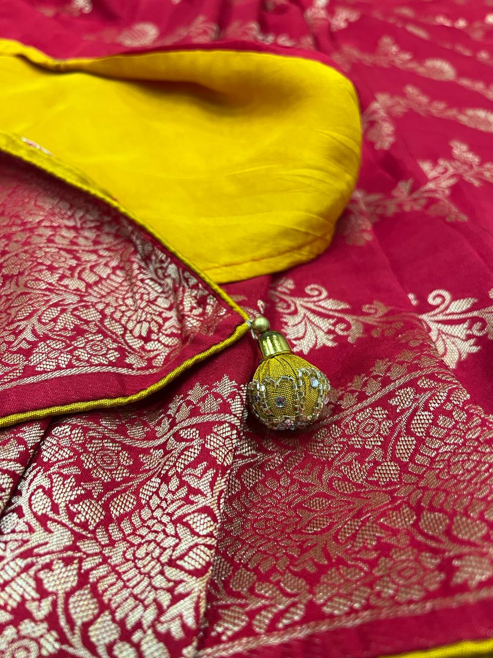 Red Banarasi Saree | Swathi Nanda Sarees